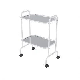 Столик медицинский (SMP-2n)(Предметный, 2 полки - нерж.)